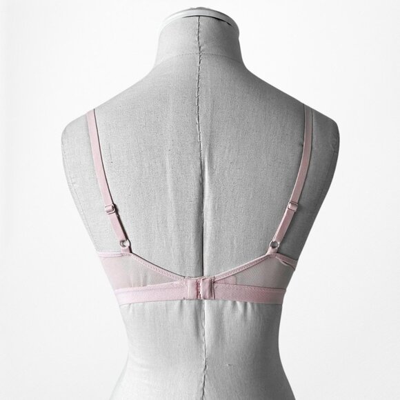 Maidenform Pastel Pink Padded Lingerie Bra Size 36C - Picture 3 of 4